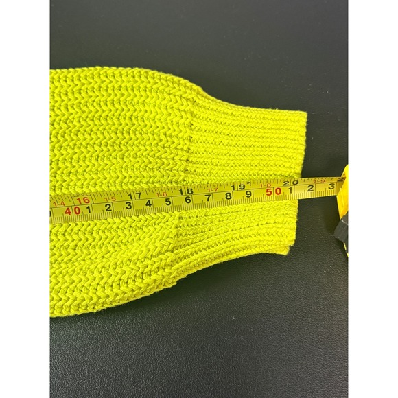 Love Your Melon Tweety Bird Looney Tunes Neon Yellow Ribbed Knit Sweater XS - Picture 11 of 11